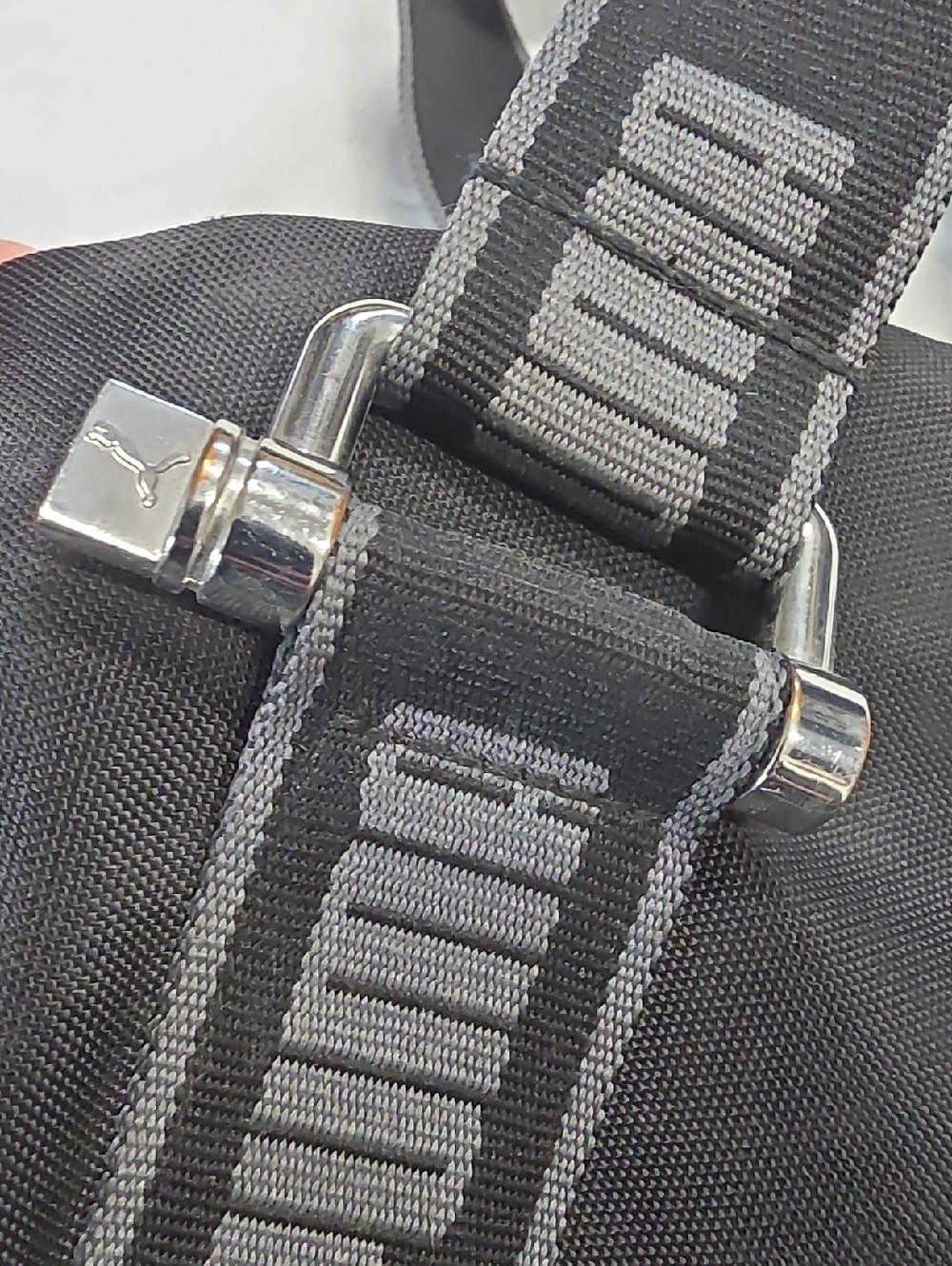 Puma Black & Grey Logo Shoulder Tote - Picture 6 of 12